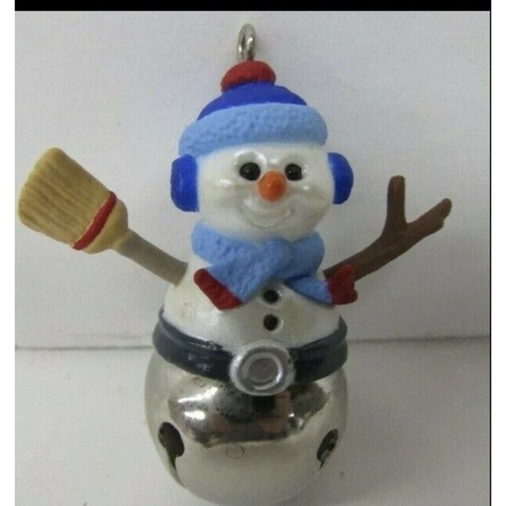 Hallmark Keepsake Miniature Ornament "Christmas Bells" Snowman 1997